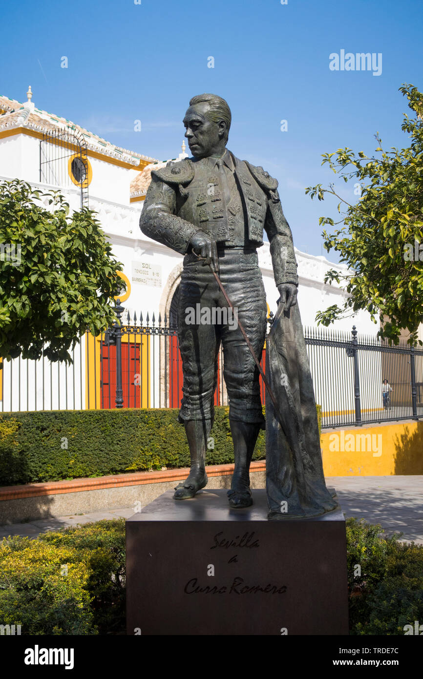 Sevilla Plaza de Toros de la Real Maestranza de Caballeria de Stierkampfarena Sevilla Spanien Stockfoto