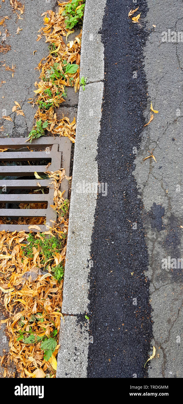 Grobe gepatcht Pflaster, Deutschland Stockfoto