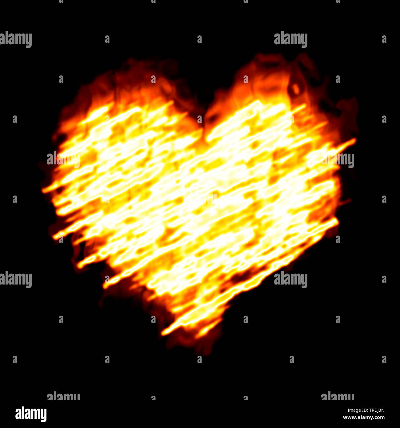 Burning Fire Heart Illustration Stockfotos und bilder Kaufen Alamy