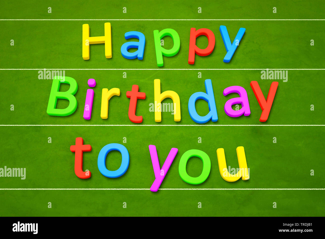 Procos Happy Birthday Girlande – Bunte Buchstaben Aus Karton, 2 Meter Lang, Für Partydekoration