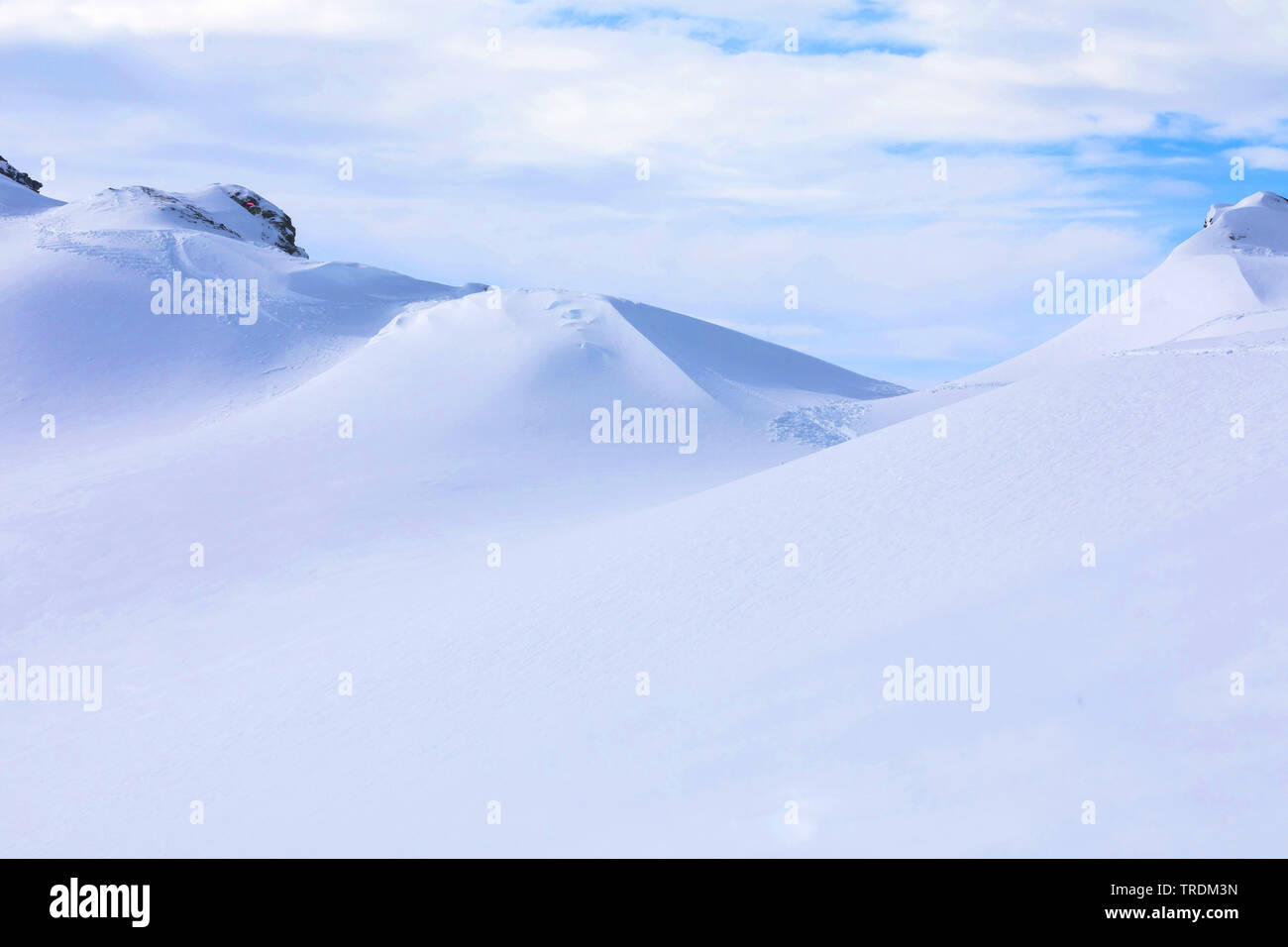 Alpin region Hochfuegen, Zillertal, Österreich, Tirol, Hochfuegen Stockfoto