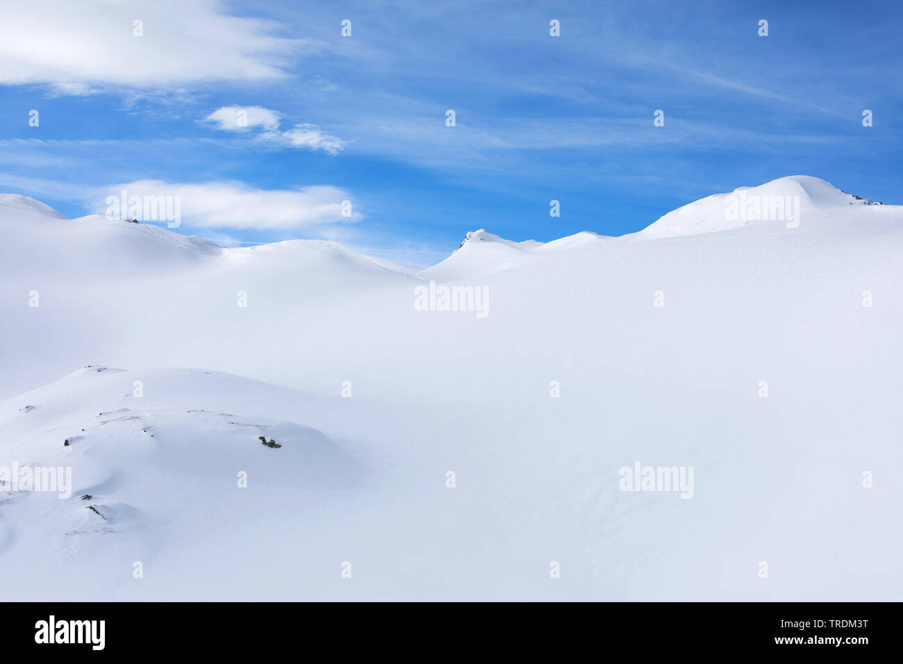 Alpin region Hochfuegen, Zillertal, Österreich, Tirol, Hochfuegen Stockfoto