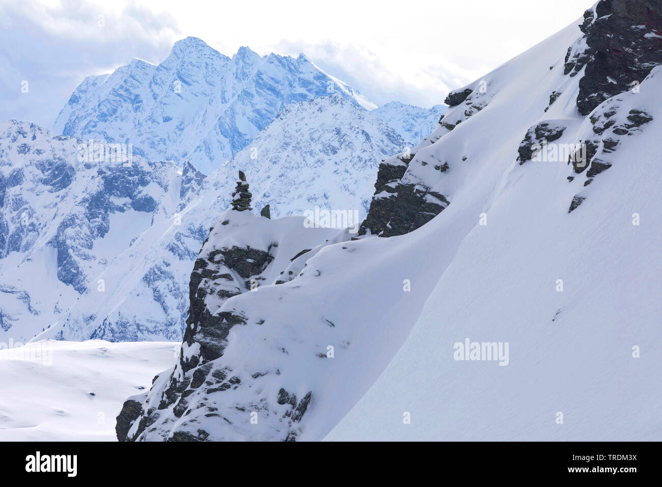 Alpin region Hochfuegen, Zillertal, Österreich, Tirol, Hochfuegen Stockfoto