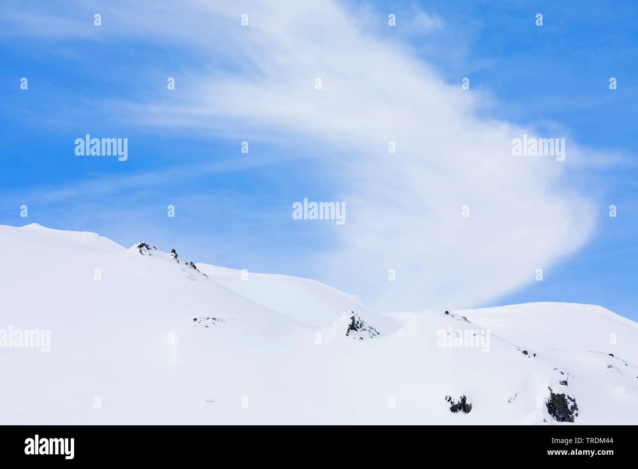 Alpin region Hochfuegen, Zillertal, Österreich, Tirol, Hochfuegen Stockfoto