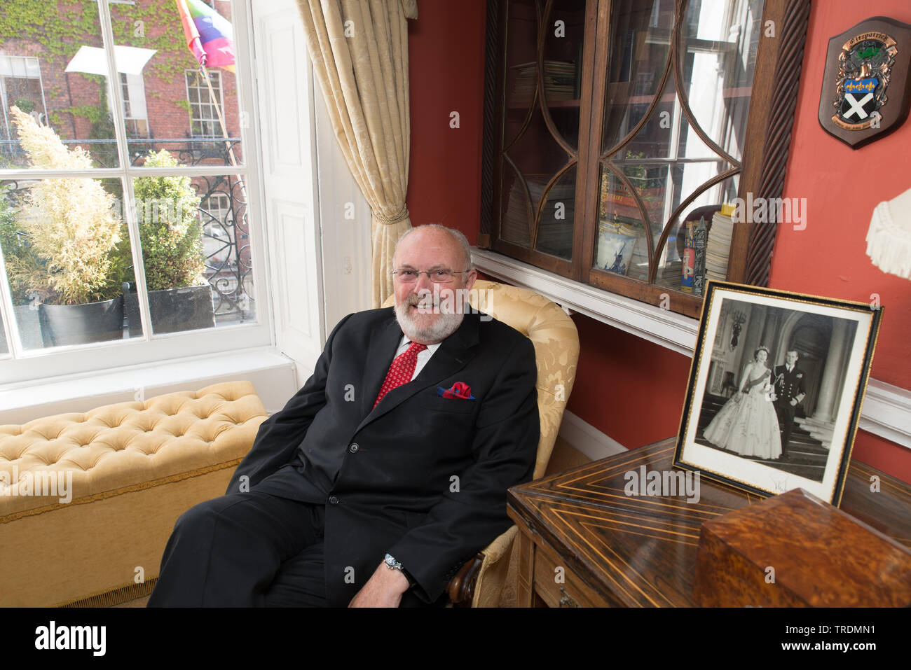 David Norris ist eine irische Gelehrte, unabhängige Senator und Bürgerrechtler. Dublin, 20. Mai 2015 Stockfoto