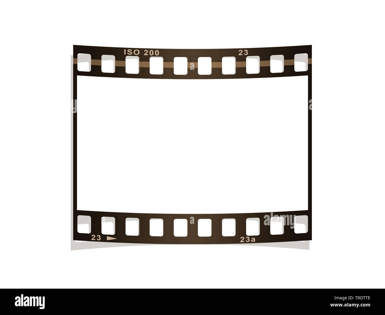 Abbildung eines Filmstreifens frame Stockfoto