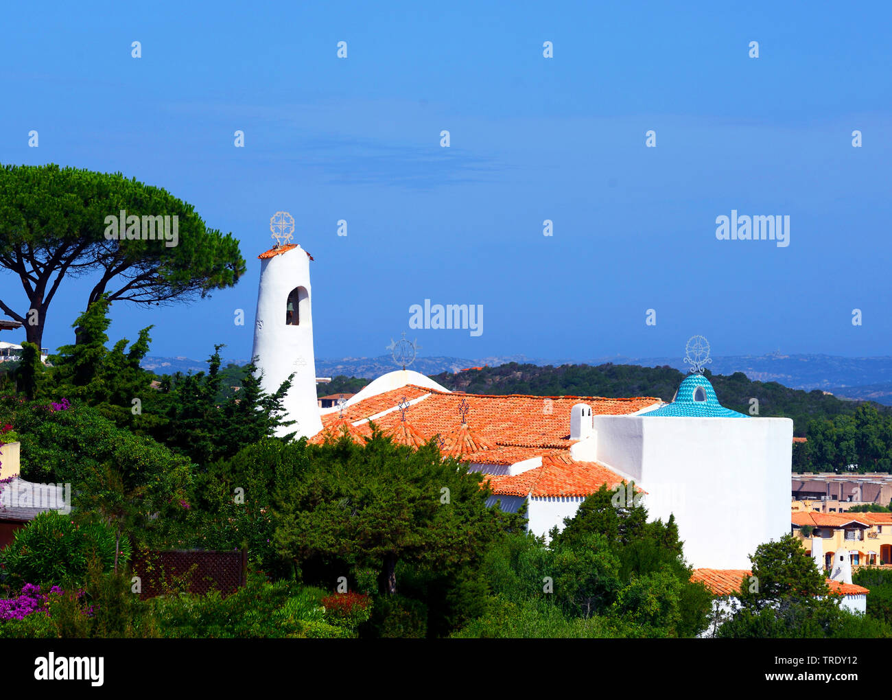 Kirche Stella Maris, Italien, Sardinien, Costa Smeralda, Porto Cervo Stockfoto