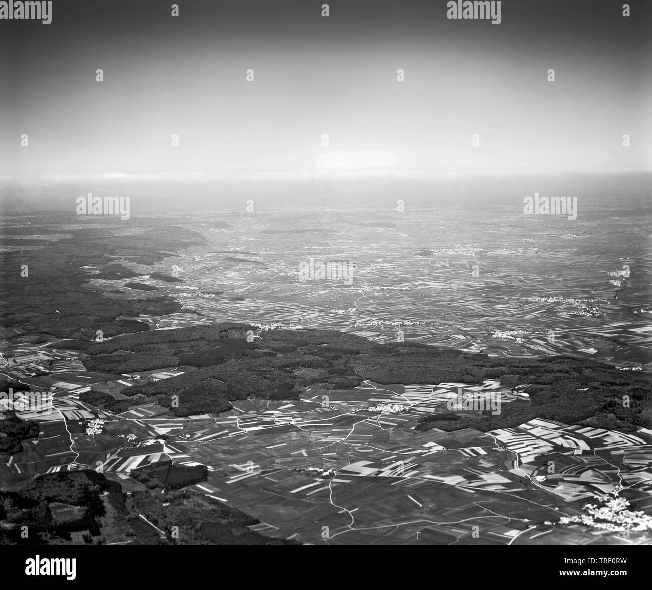 Noerdlinger Ries, historischen Luftbild, 06.06.1962, Deutschland, Bayern Stockfoto