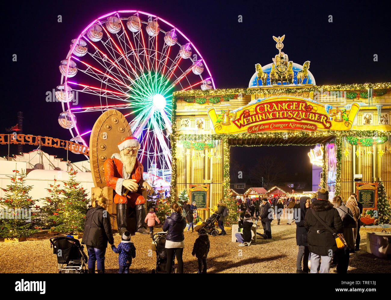 Weihnachten kirmes Criechinger, Deutschland, Nordrhein-Westfalen, Ruhrgebiet, Herne Stockfoto