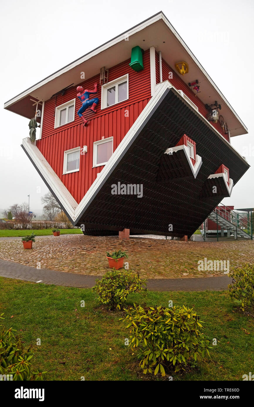 Die Crazy House Bispingen, Deutschland, Niedersachsen, Bispingen Stockfoto
