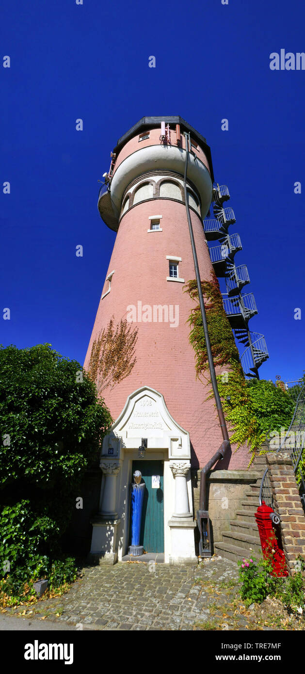 Alte Wasserturm, umgebaut als Wohnhaus, Deutschland, Nordrhein-Westfalen, Wissersheim, Nörvenich Stockfoto