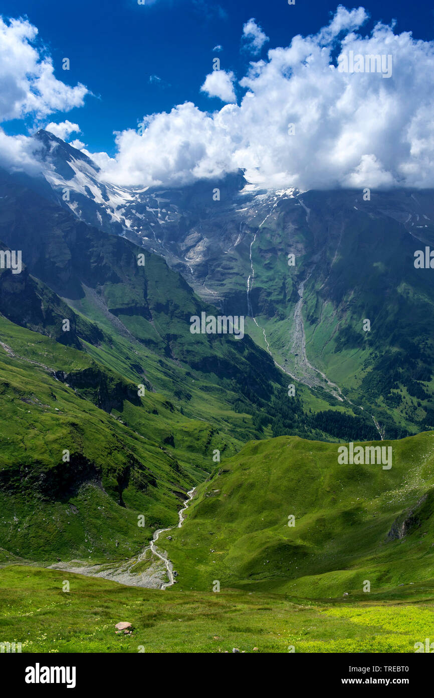 Alpen, Berge in der Nähe des Fuscher Toerl, Österreich, Kärnten Stockfoto