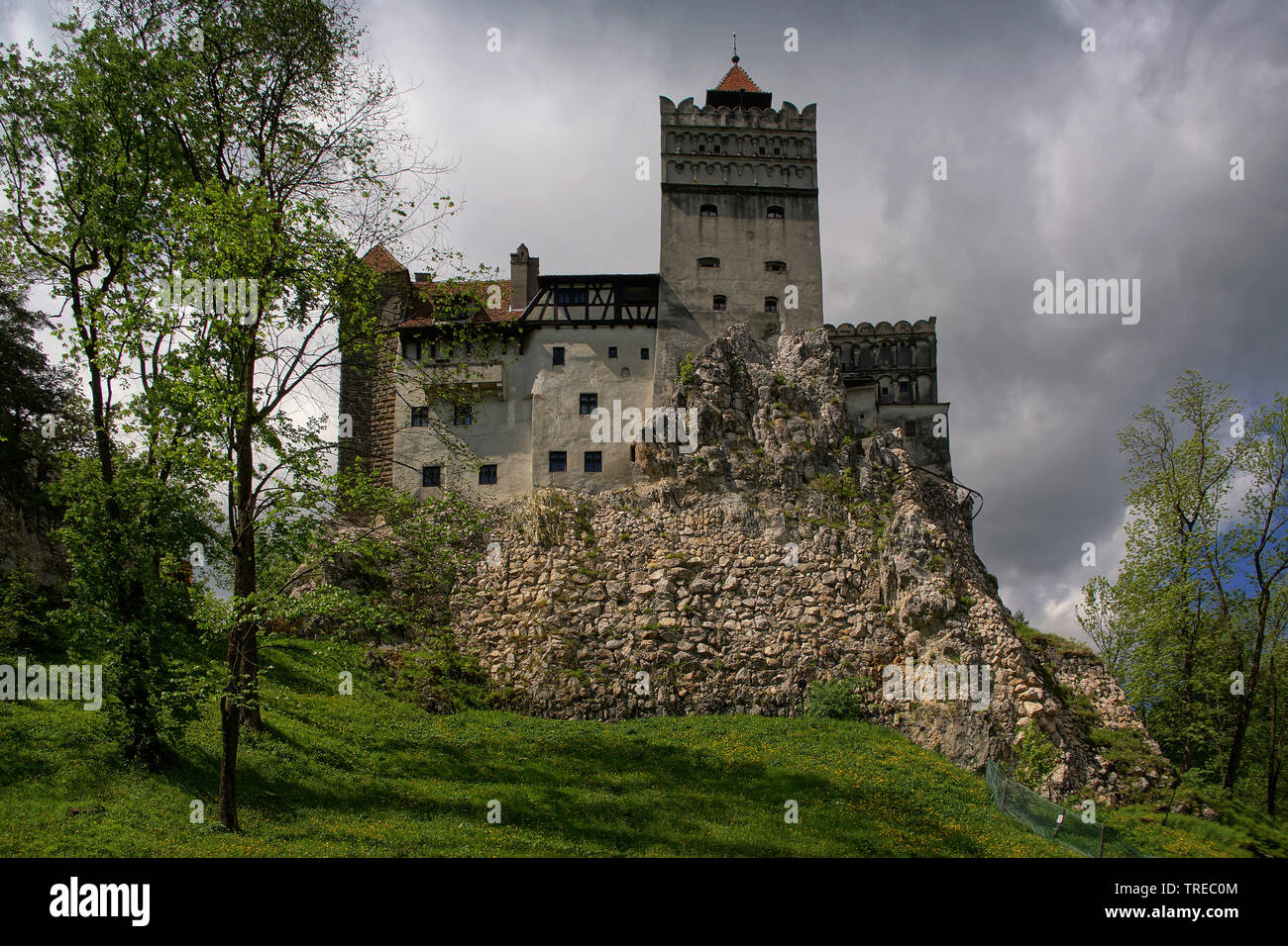 Draculas Schloss Bran in Rumänien, Rumänien, Brasov Stockfoto