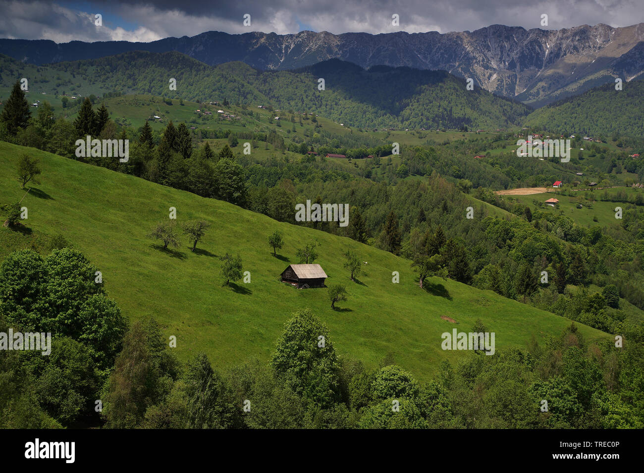 Karpaten Landschaft, Rumänien Stockfoto
