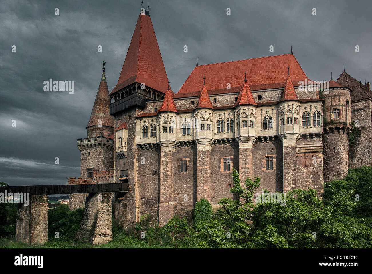 Gotische Burg Hunedoara, Rumänien, Hunedoara Stockfoto