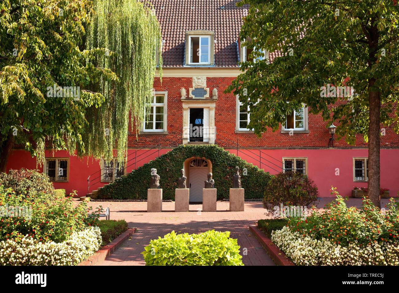 Das Rathaus, die ehemalige barocke Schloss, Deutschland, Nordrhein-Westfalen, Münsterland, Vreden Stockfoto