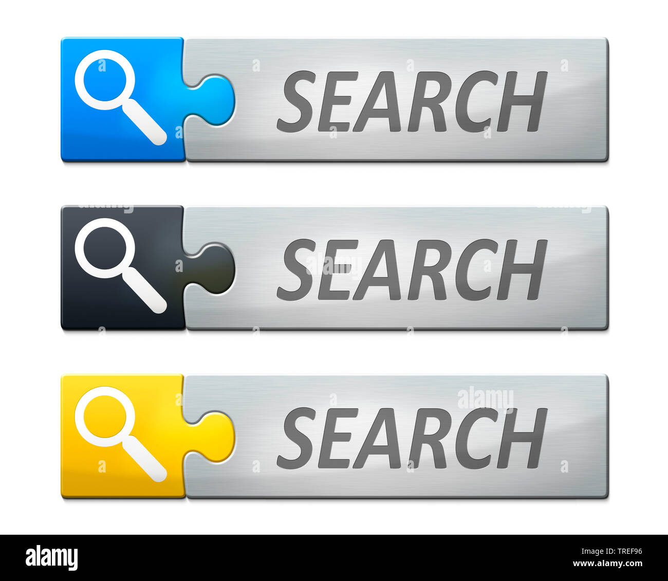 3D Computer Grafik, symbolisiert die Schaltfläche Lesen suchen, Europa, Deutschland Stockfoto