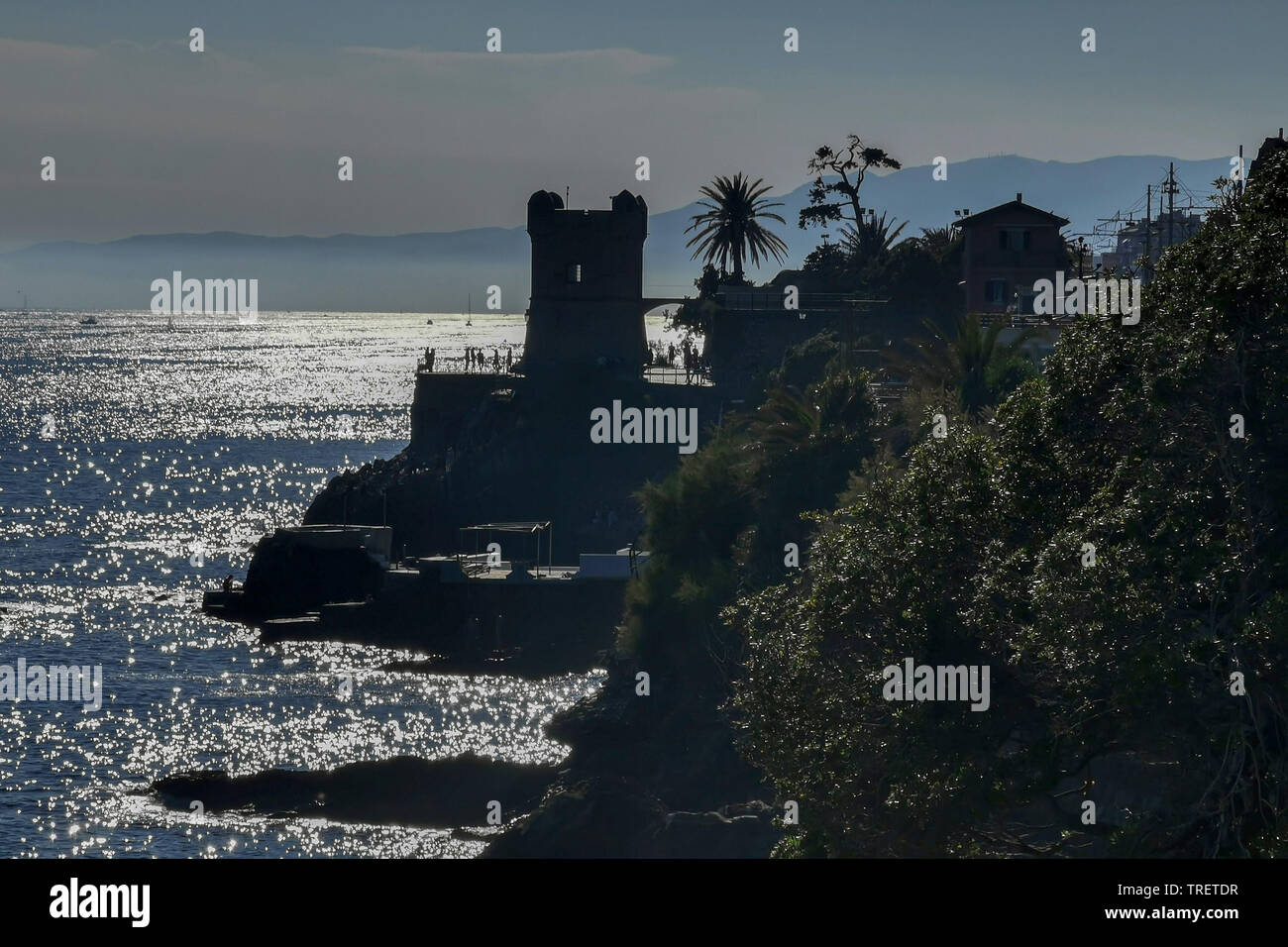 Italien Genova Nervi zu Fuß zum Meer Stockfoto