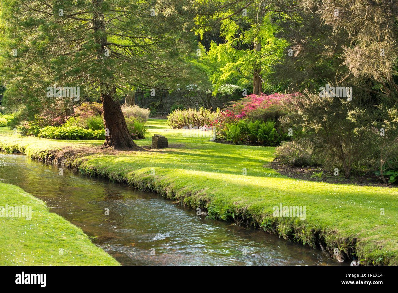 Die mittlere Gärten, die zu den unteren Gärten in Bournemouth in Dorset, England, UK. Stockfoto