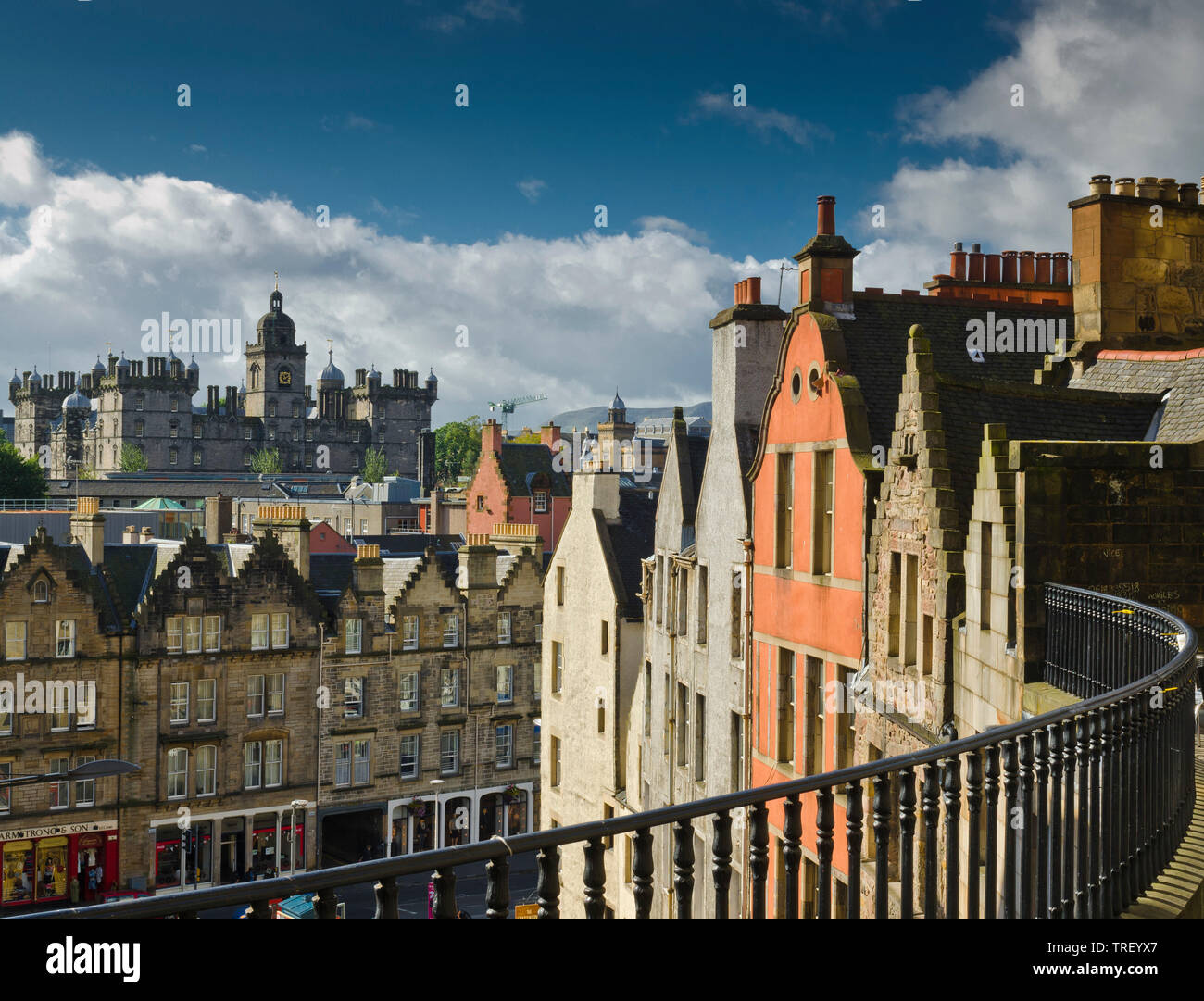 Victoria St oder West bug Balkon Edinburgh Stockfoto