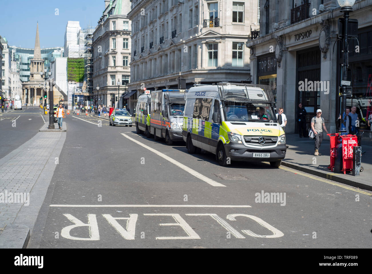 Aussterben Rebellion, Oxford Street Stockfoto