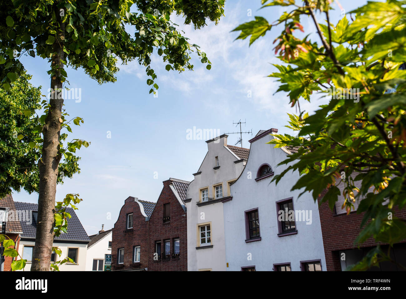 Düsseldorf Hamm, Nachbarschaft mit langer Tradition. 625 Jahre alt. Stockfoto