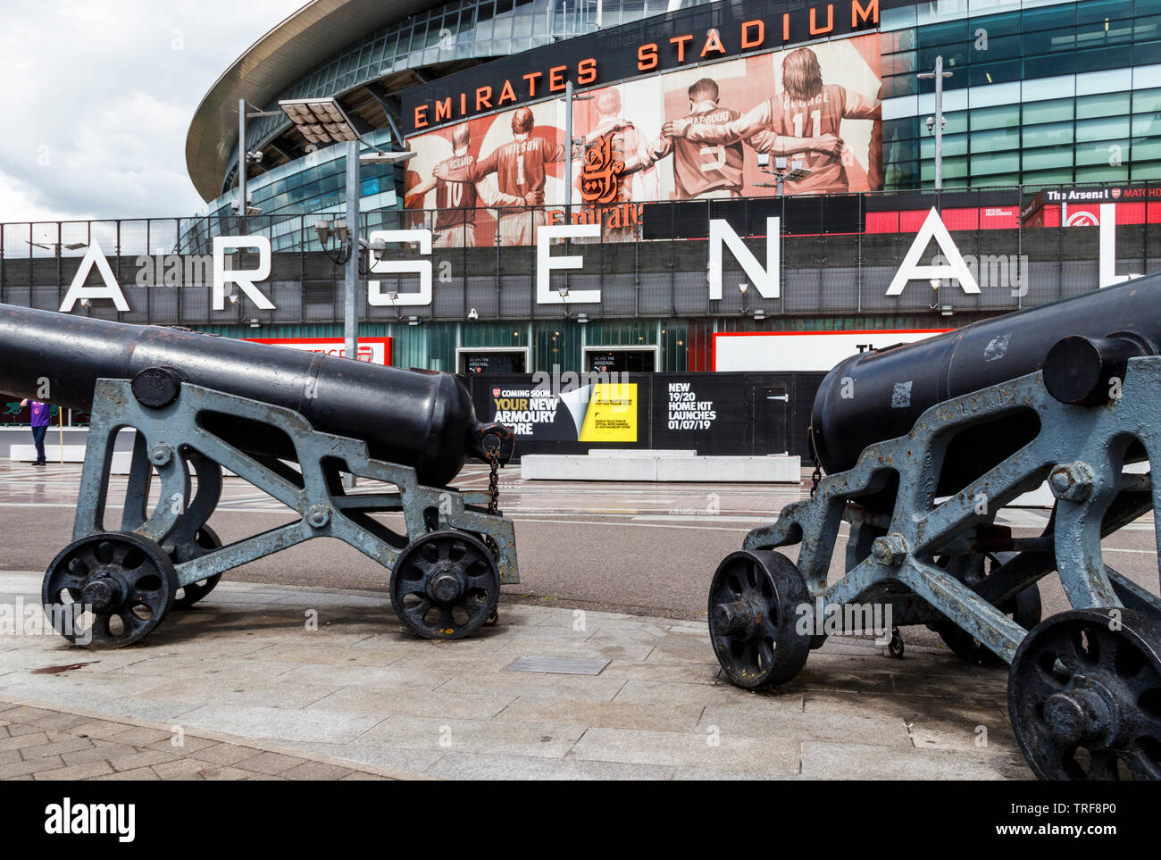 Das Emirates Stadium, die Heimat von Arsenal Football Club, Islington, London, UK, 2019 Stockfoto