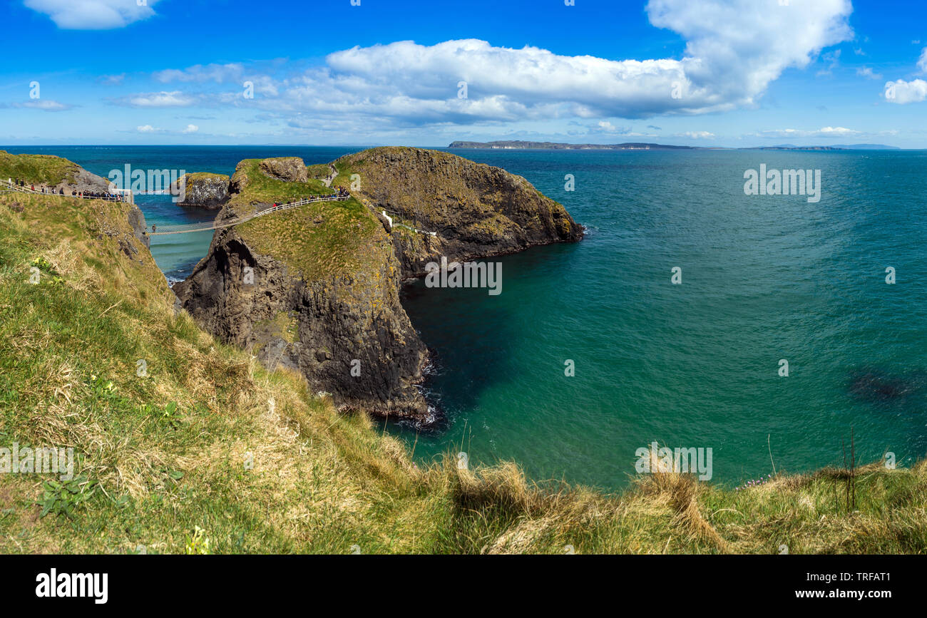 Carrick-a-Rede rope bridge, Nordirland, Großbritannien, Europa Stockfoto