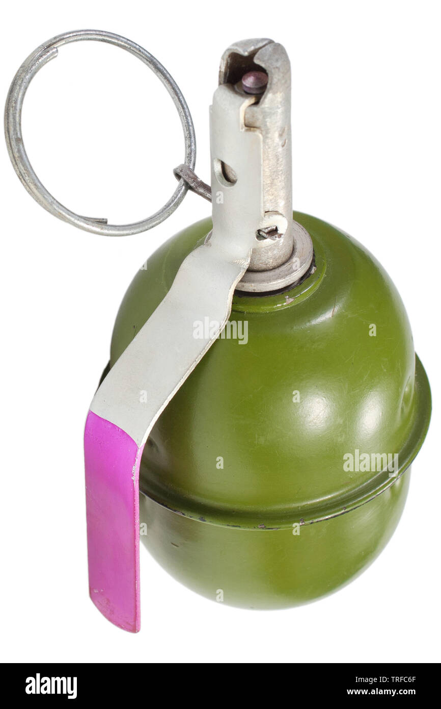 Der RGD-5 (Ruchnaya Granata Distantsionnaya, Englisch "Handgranate Remote"), ist ein nach dem Zweiten Weltkrieg Sowjetische anti-personen Splittergranate, Desig Stockfoto
