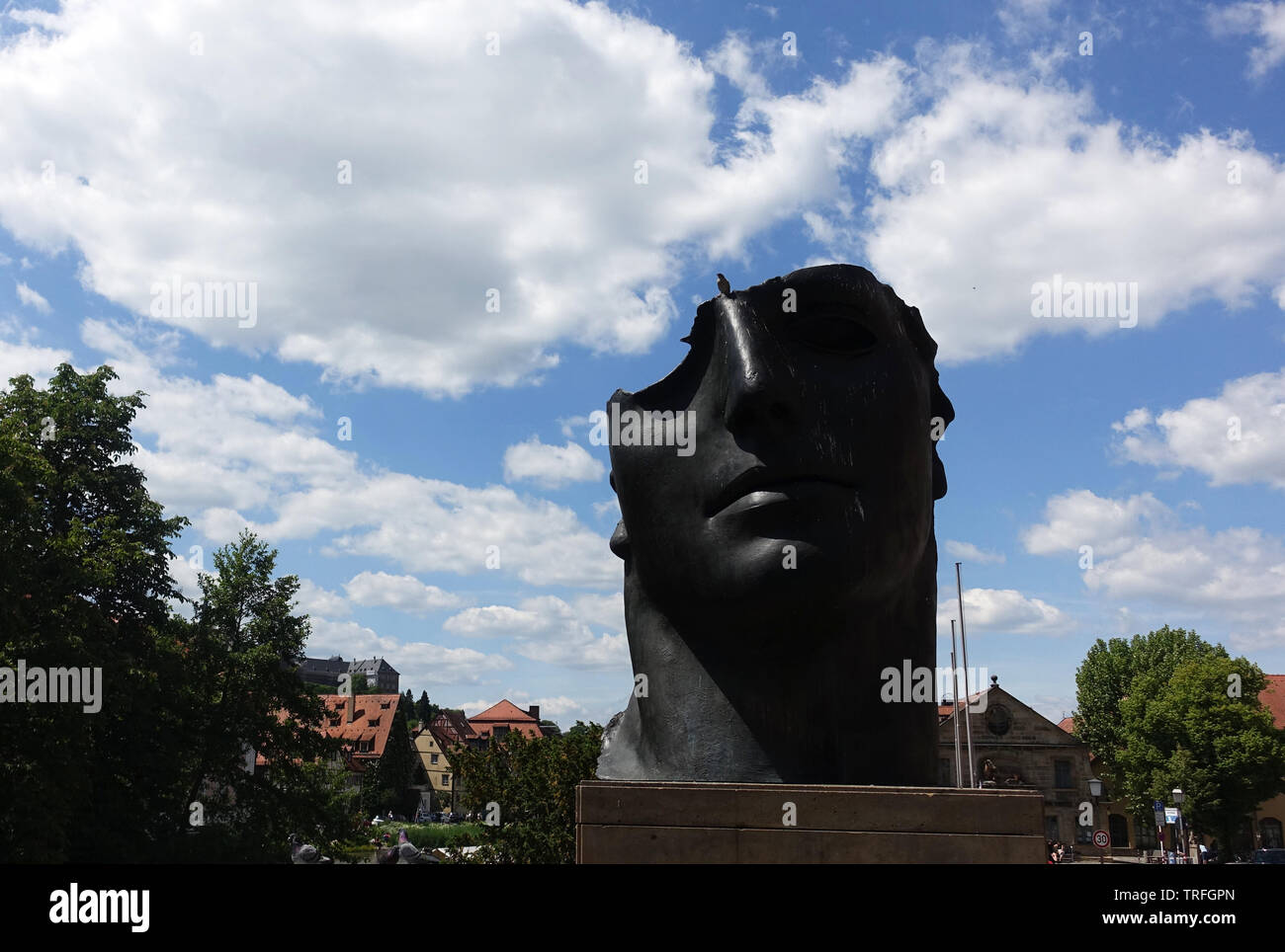Hauptmann statue Bamberg, Bayern, Deutschland, EU Stockfoto