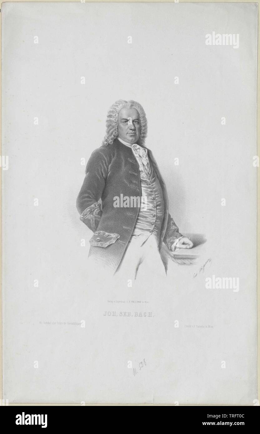 Bach, Johann Sebastian, Additional-Rights - Clearance-Info - Not-Available Stockfoto