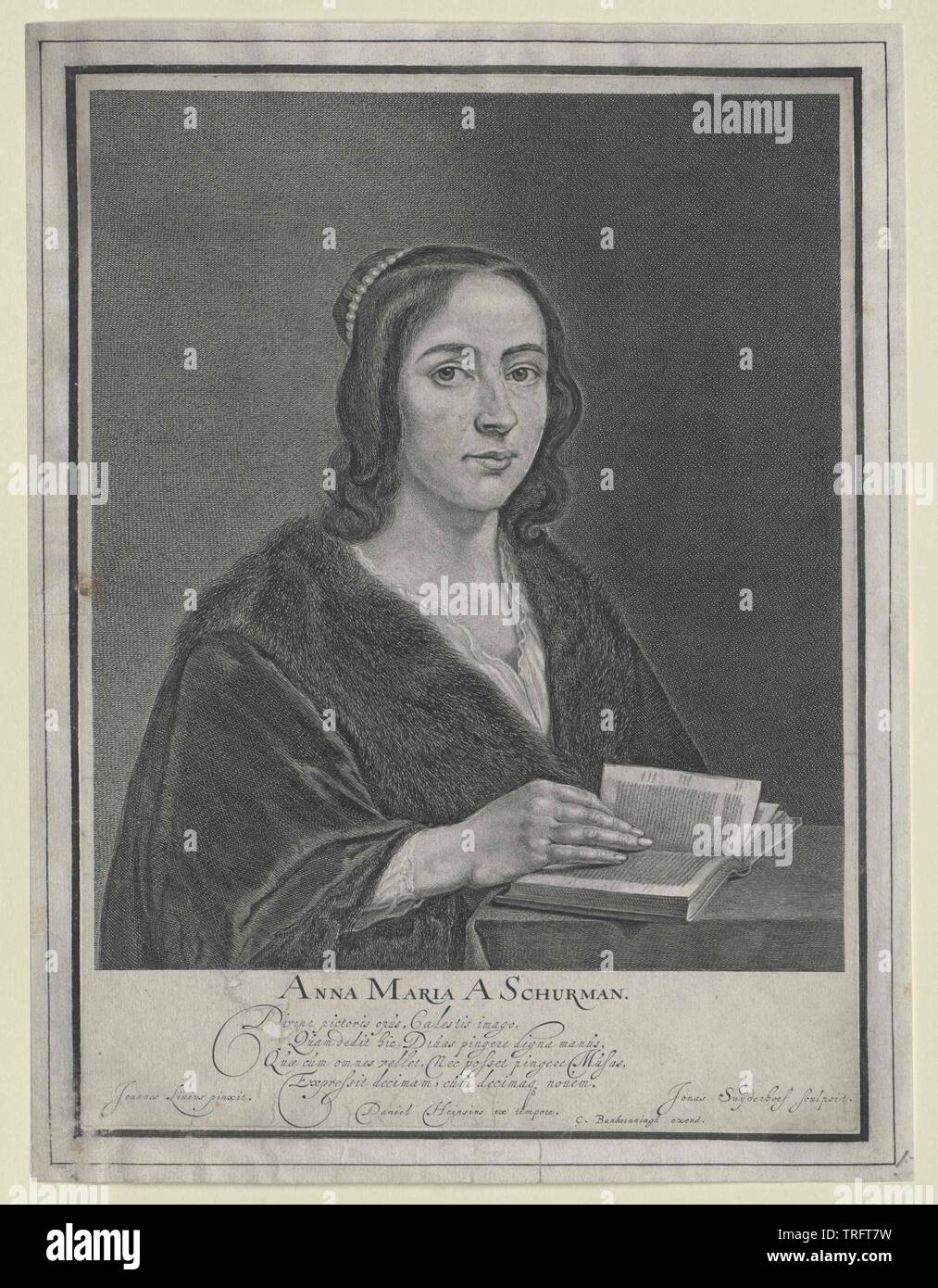 Anna Maria van Schurman, Additional-Rights - Clearance-Info - Not-Available Stockfoto