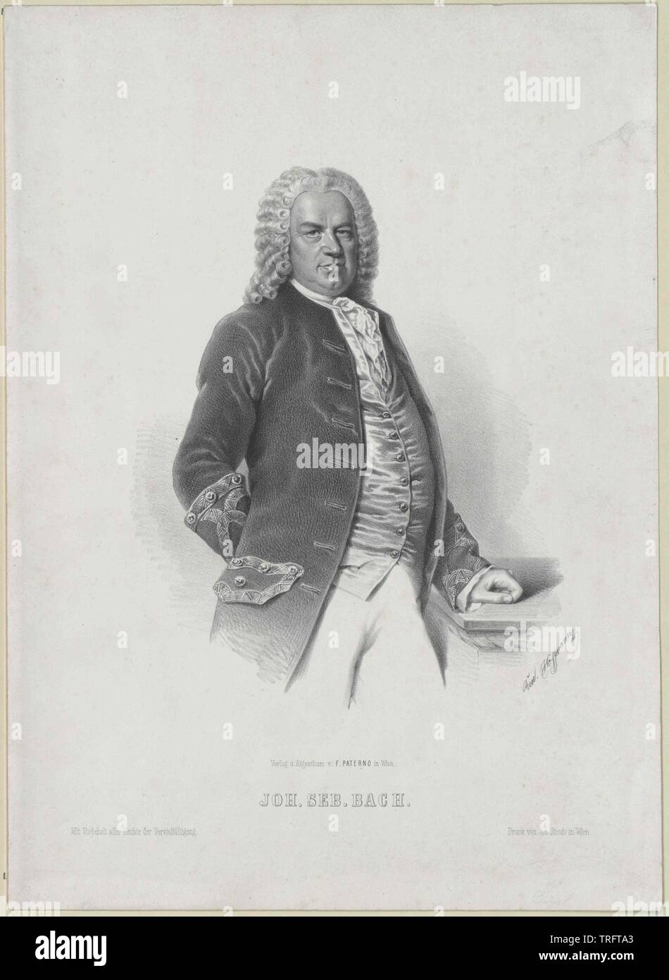 Bach, Johann Sebastian, Additional-Rights - Clearance-Info - Not-Available Stockfoto