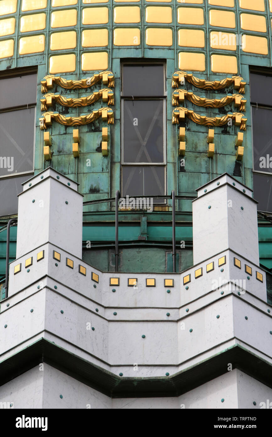 Dôme. Steinhof von Otto Wagner Kirche zwischen 1902 und 1907 gebaut. Vienne. Autriche. Stockfoto