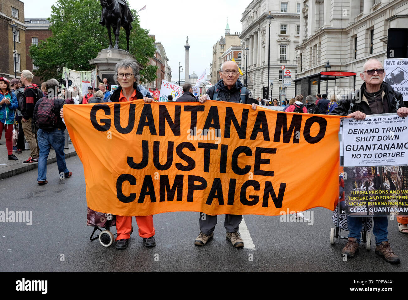 Anti-Trump Protest in London Stockfoto