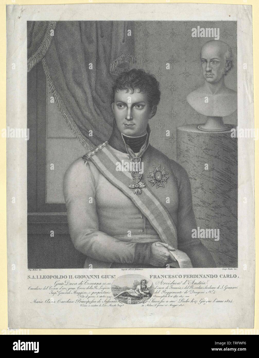 Leopold II., Großherzog von Toskana, Additional-Rights - Clearance-Info - Not-Available Stockfoto