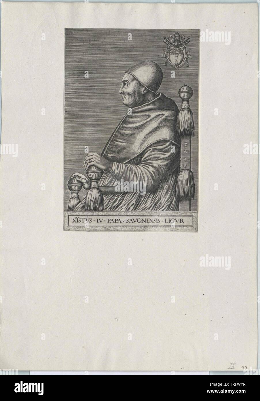 Sixtus IV., Papst, Additional-Rights - Clearance-Info - Not-Available Stockfoto