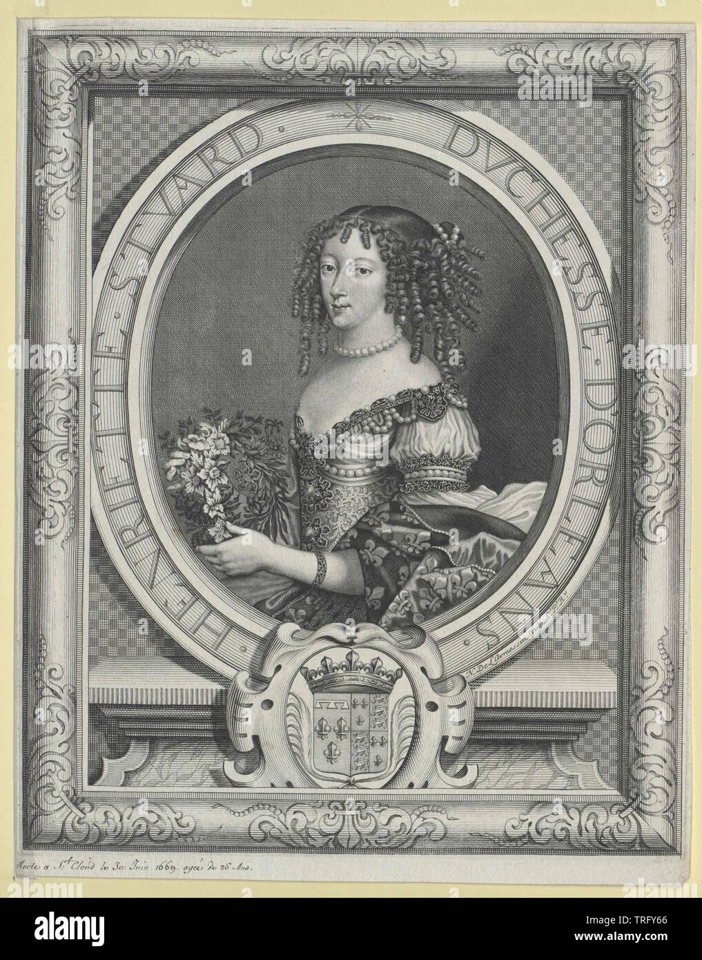 Henriette, Prinzessin von England, Additional-Rights - Clearance-Info - Not-Available Stockfoto