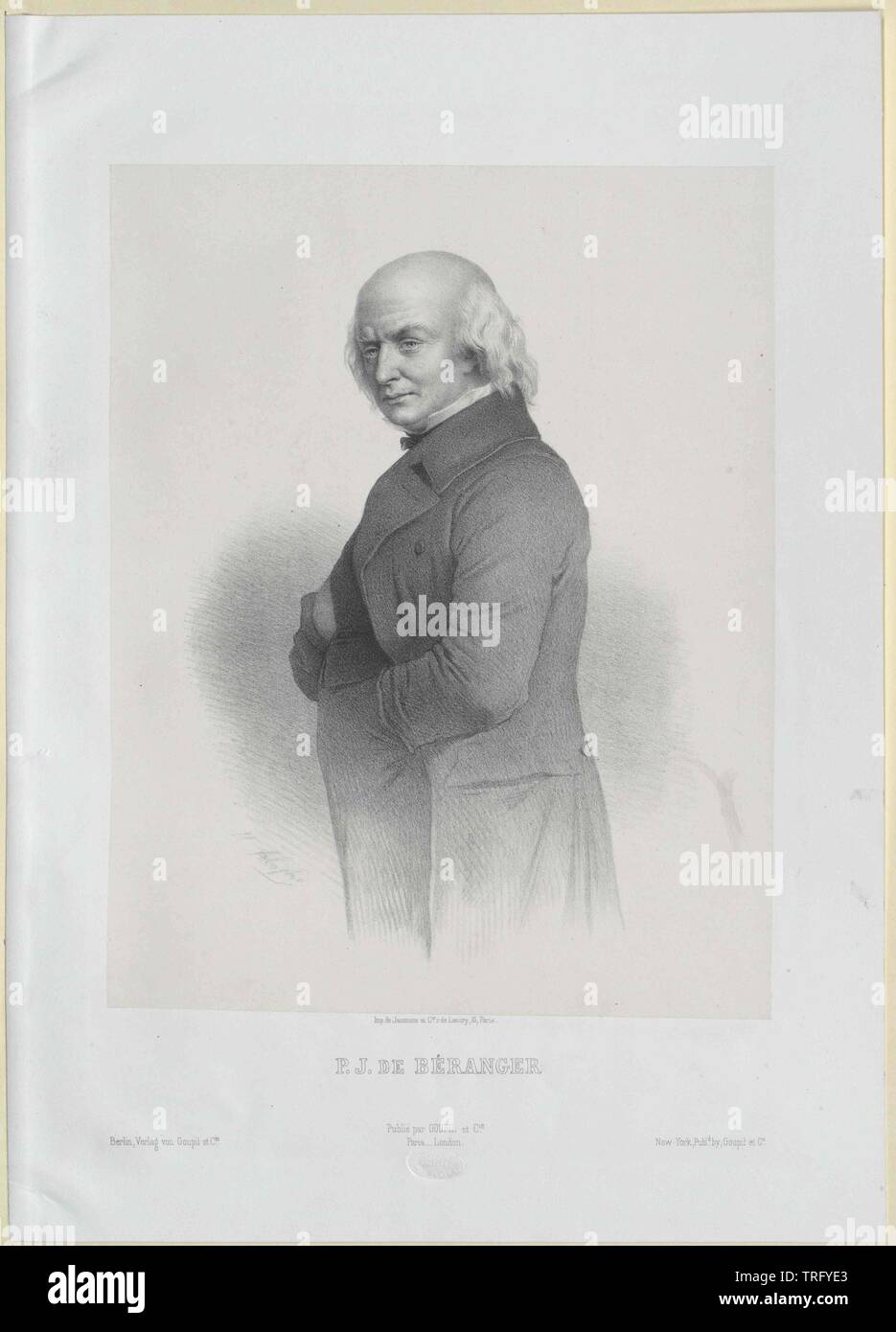 Béranger, Jean Pierre de, Additional-Rights - Clearance-Info - Not-Available Stockfoto