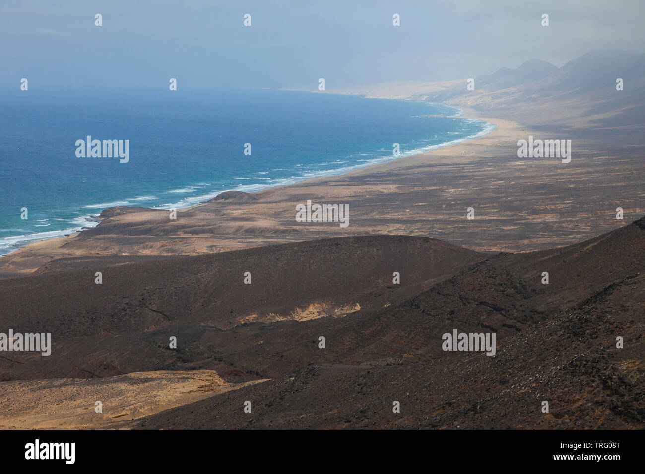 Playas del Cofete y Barlovento. Península de Jandía. Isla Fuerteventura. Provinz Las Palmas. Islas Canarias. España Stockfoto