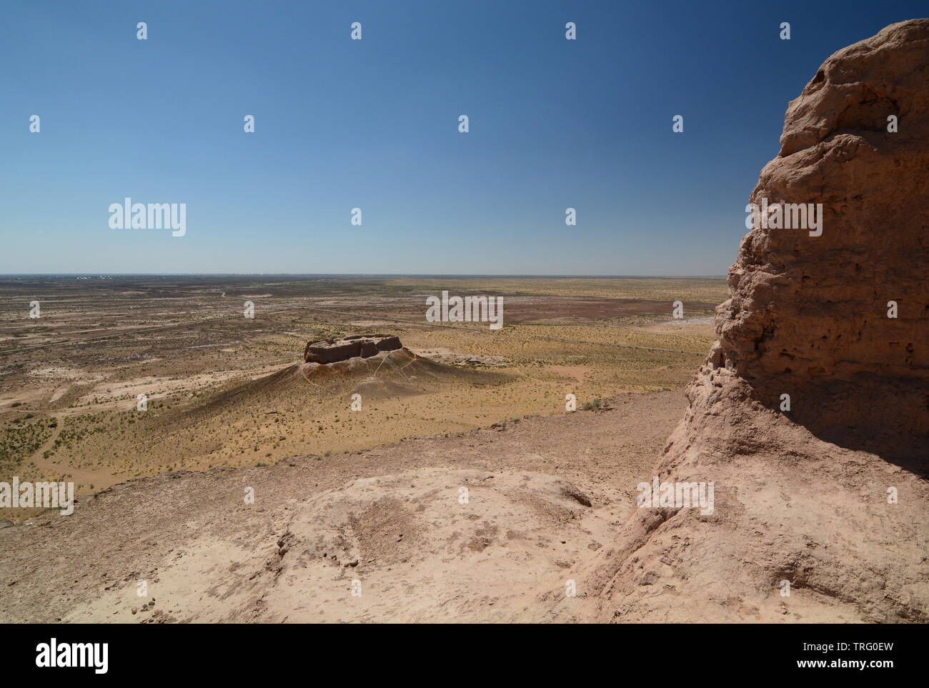 Die alte Festung Ayaz-Kala. Alte Choresm. Karalpaqstan. Usbekistan Stockfoto