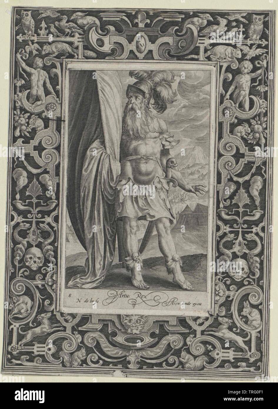 Artus, König, lebte ca. 500,- - Not-Available Clearance-Info Additional-Rights Stockfoto
