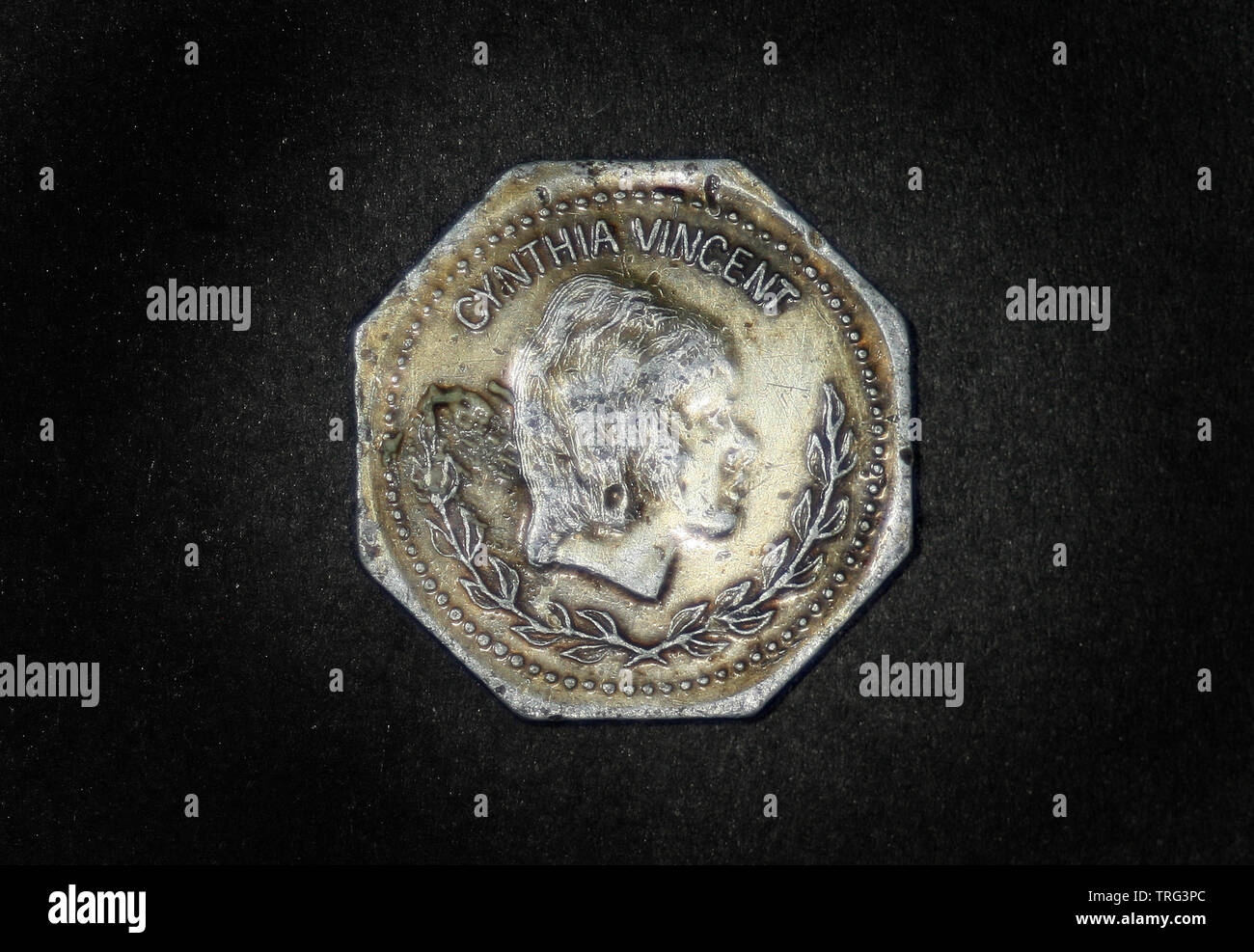 BP Gas Token - frühere Südafrikanische Sport Stars - (1960 - 1969) - Cynthia Vincent Stockfoto