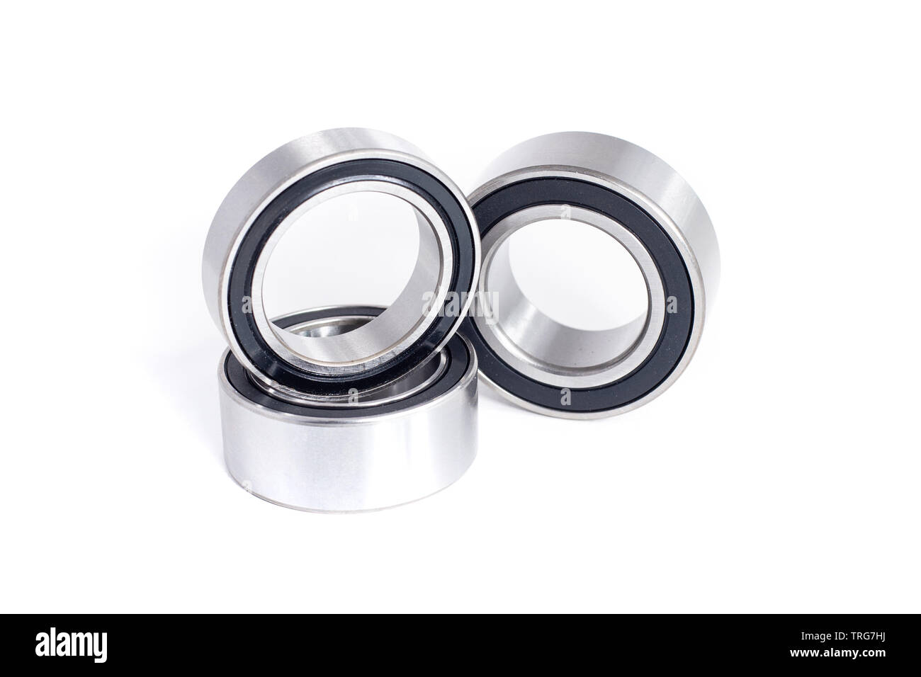 Kugellager für Auto Kühlsystem auf isolierten weißen Hintergrund Stockfoto