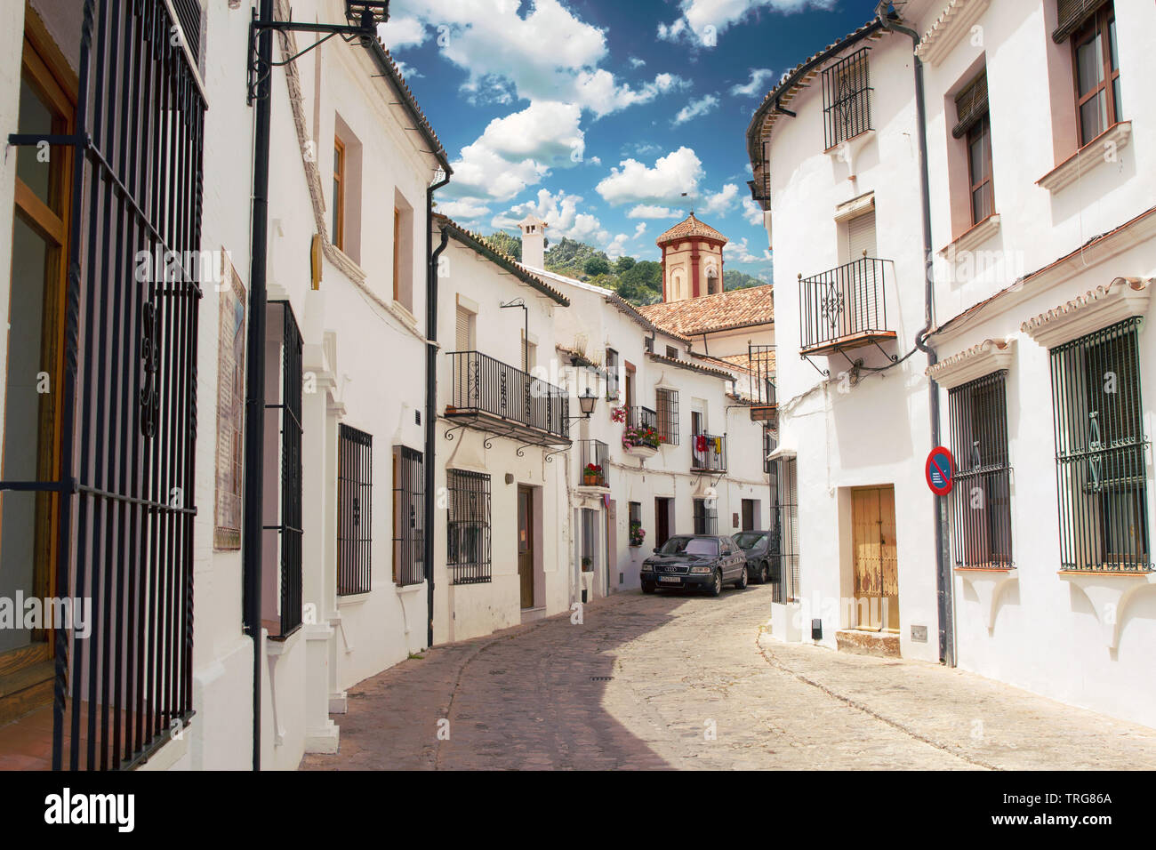 Alte spanische Dorf Stockfoto