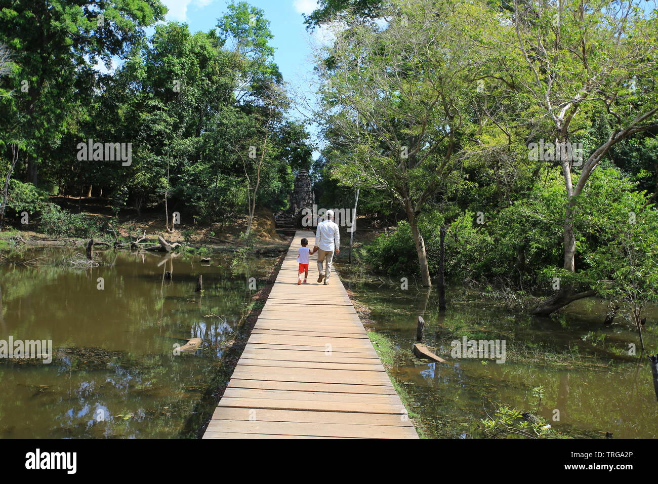 Neak Pean in Kambodscha, Angkor war Stockfoto