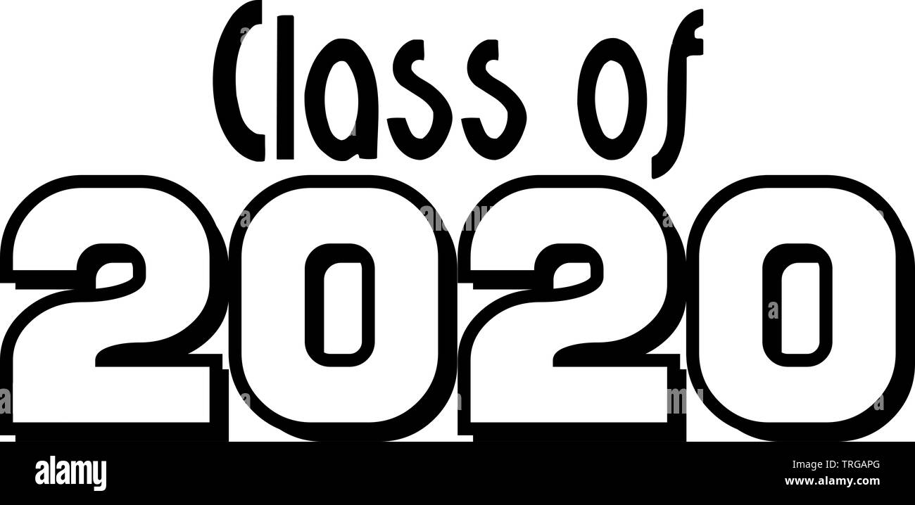 Abschlussklasse 2020 Stockfoto