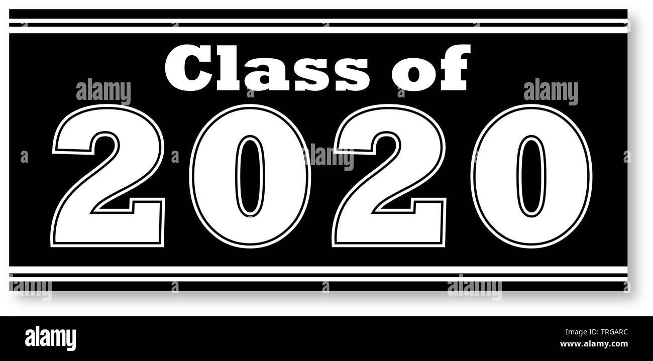 Abschlussklasse 2020 Stockfoto