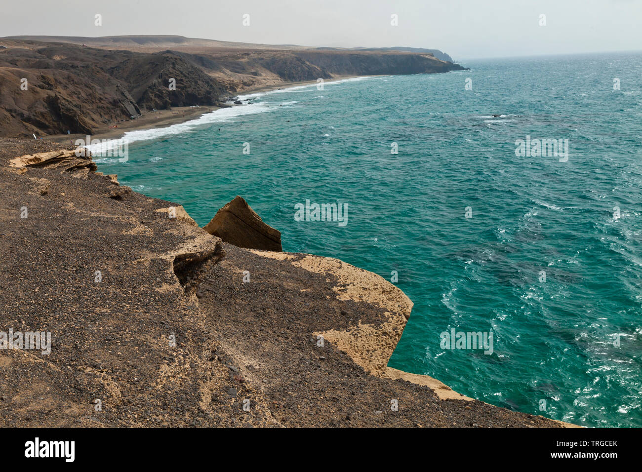 Playa Del Viejo Rey. Pueblo La Pared. Península de Jandía. Isla Fuerteventura. Provinz Las Palmas. Islas Canarias. España Stockfoto