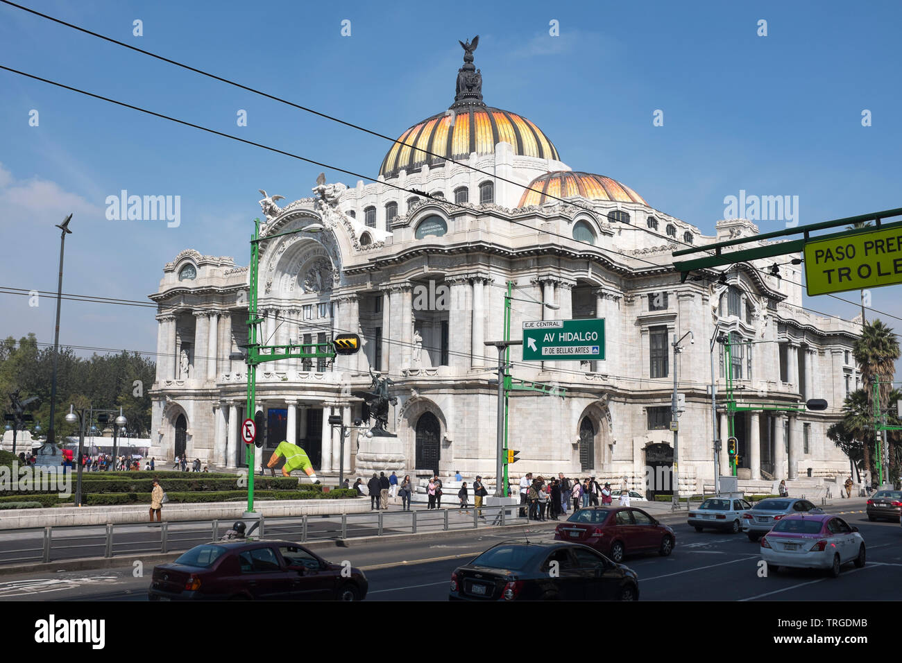Palacio de Bellas Artes-Mexiko-Stadt Stockfoto
